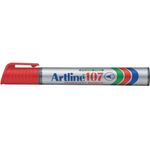 Artline Permanent Marker Pen 107 Red Round Tip 20g