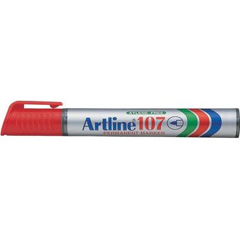 Artline Permanent Marker Pen 107 Red Round Tip 20g