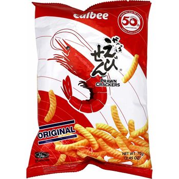 Calbee Original Flavor Prawn Crackers 70g