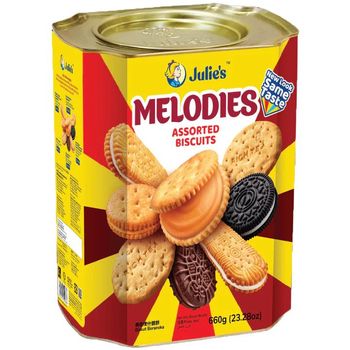 Julie's Melodies Assorted Biscuits Tin 660g