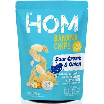 Hom Banana Chips Sour Cherry Onion 45g