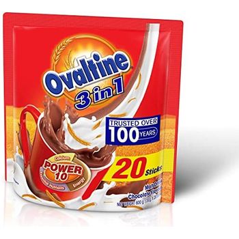 Ovaltine 3 in 1 Original Taste Malt Drink Chocolate Flavour 20pcs 600g
