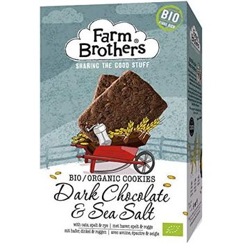 Farm Brothers Bio Organic Dark Chocolate & Sea Salt Cookies 150g