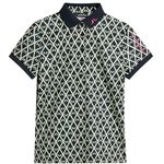 J. Lindeberg Tour Tech Print Polo XS Geo JL Navy