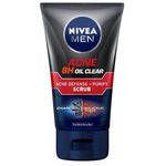 Nivea Men Acne Oil Clear Acne Defense + Purify Scrub 100ml