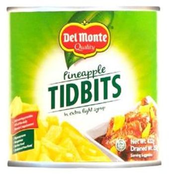 Del Monte Pineapple Tidbits 432g