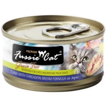 Fussie Cat Premium Tuna With Threadfin Bream Formula Cat Food 80g