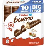 Kinder Bueno Chocolate Bars 10 Pieces 215g