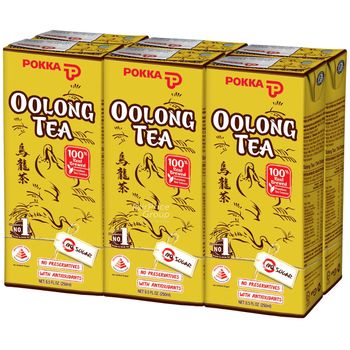Pokka Oolong Tea No Sugar Added 6 x 250ml