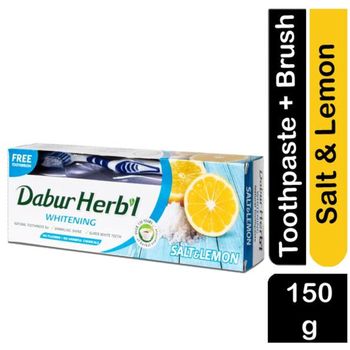Dabur Herbal Salt Lemon Whitening Natural Toothpaste