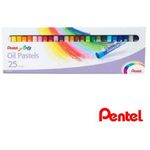 Pentel Oil Pastel 25 Colorsbox Phn25as