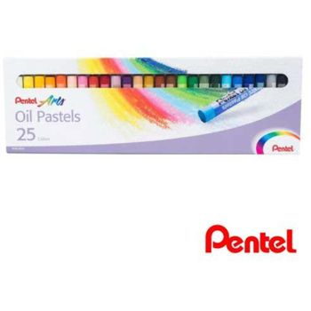 Pentel Oil Pastel 25 Colorsbox Phn25as