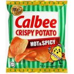 Calbee Crispy Potato Chips Hot & Spicy 72g
