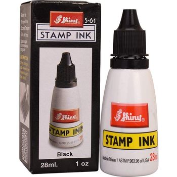 Shiny Stamp Ink 28ml Black S-61