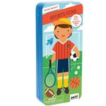 Petit Collage Magnetic Dress Up Shine Bright Sports Star