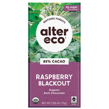 Alter Eco Organic Dark Chocolate Bar Raspberry 75g