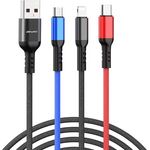 Awei CL 971 Charging  3 in 1 Cable Universal 2.4A Fast Charging Multifunctional