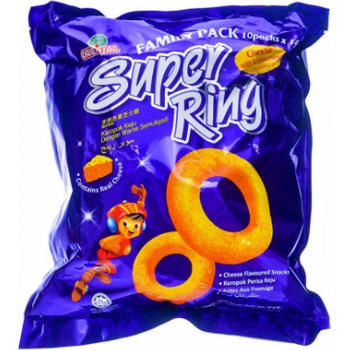 Oriental Family Pack Snacks 8 Packs X 14g Super Ring Cheese