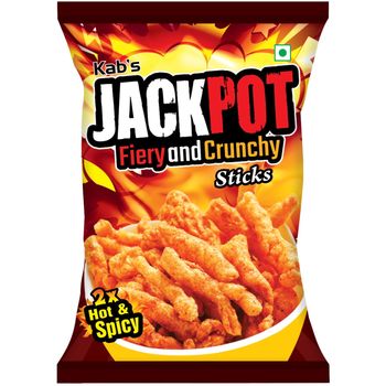 Kab's Jackpot Fiery and Crunchy Sticks 80g