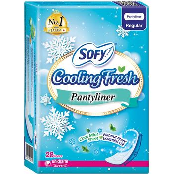 Sofy Cooling Fresh Panty Liner Regular 28pcs 155mm
