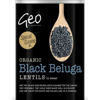 Geo Organics Organic Black Beluga Lentils 400g