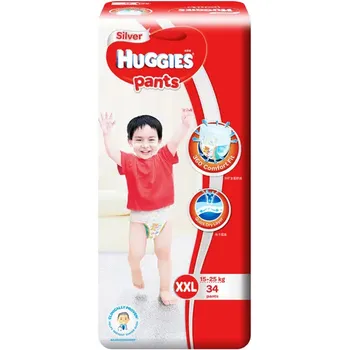Huggies Silver Pants Size XXL 34pcs