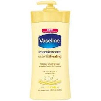 Vaseline Cb079001 Intensive Care Essential Healing Body Lotion Wvitamin E 600ml Pump Bottle