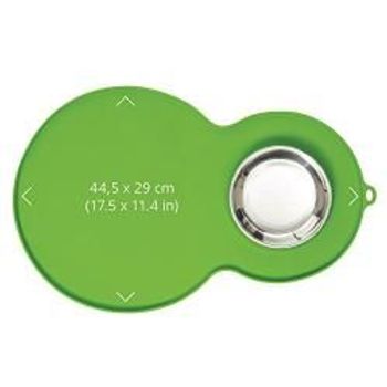 Catit Peanut Shape Placemat Green Medium