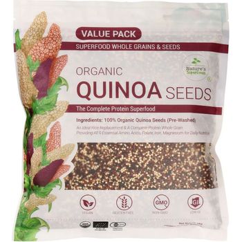 Natures Superfoods Organic Tricolor Quinoa Seeds 1kg