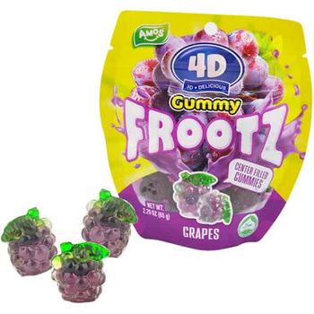 4D Gummy Fruit Juicy Grapes 65g