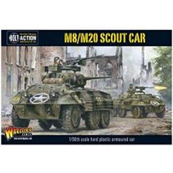 Warlord Games Bolt Action American M8 M20 Greyhound Scout Car 1 56 WWII Military Wargaming Plastic Model Kit
