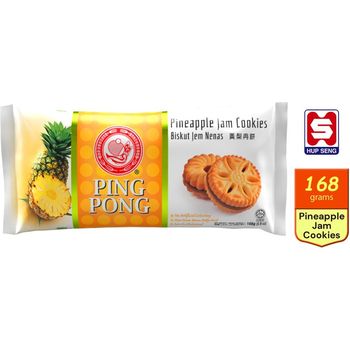 Hup Seng Ping Pong Pineapple Jam Cookies 168g
