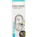 Nite Ize G Series SlideLock Dual Chamber Carabiner 3 Stainless Steel