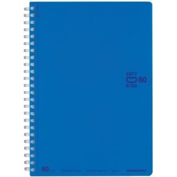 Kokuyo Soft Ring Notebook A5 Dot Ruled Line 6mm Blue
