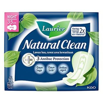 Laurier Natural Clean Night 35cm 12pcs