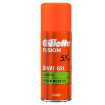 Gillette Fusion Sensitive With Almond Oil Shave Gel 75ml