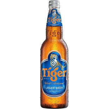 Tiger Lager Beer Quart Bottle 633ml