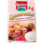 Loacker Quadratini Raspberry Yoghurt Wafers 220g