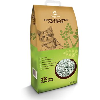 Green Kat 100% Recycled Paper Litter 6kg