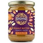Biona Organic Peanut Crunchy Butter 500g