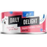 Daily Delight Jelly Skipjack Tuna with Sardine Can Cat Food 80g