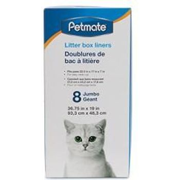 Petmate Jumbo Litter Pan Liners 8 Pack
