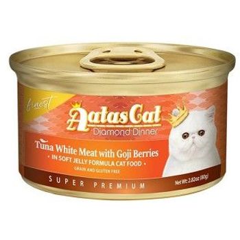 Aatas Cat Canned Food Finest Diamond Dinner Tuna With Goji Berries In Jelly 80g