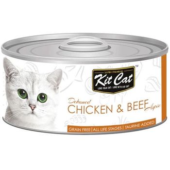 Kit Cat Toppers Chicken & Beef Wet Food For Cats 80g