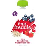 Little Freddie Organic Juicy Strawberries, Blueberries and Oats Pouch 100g
