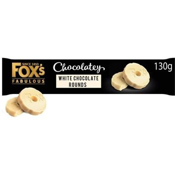 Fox's Biscuits Chocolatey White Chocolate Rounds 130g