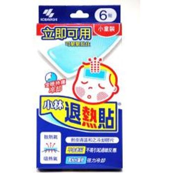 Kobayashi Cooling Gel Sheet For Kids 6 Ct 5 X 11cm