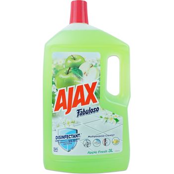 Ajax Fabuloso Antibacterial Multi Purpose Cleaner Apple Fresh 3l