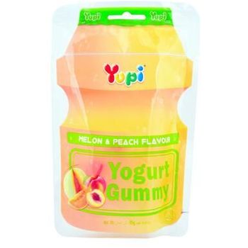 Yupi Yogurt Gummy Melon Dan Peach 40g