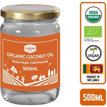 Foodsterr Organic Coconut Oil Virgin Cold Pressed 500ml
